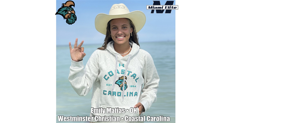 Emily Matias is heading to Coastal Carolina! 